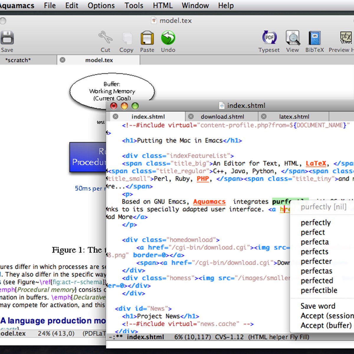 emacs for mac search